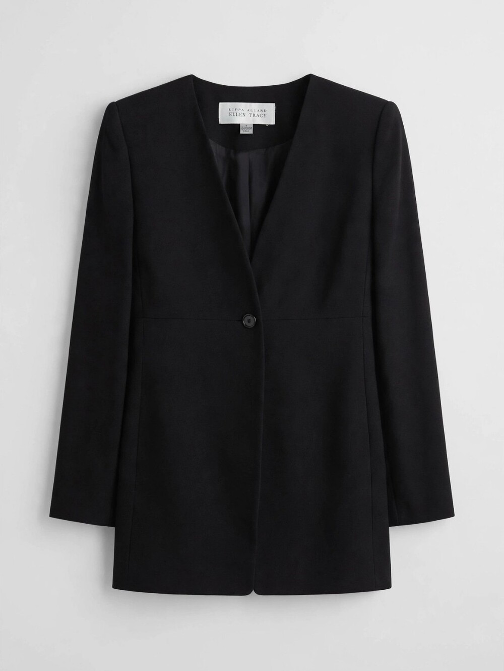 Ellen Tracy Black Blazer and Skirt Set, Size 4